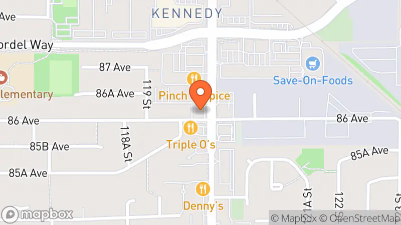 Map showing location of Vintage Philos