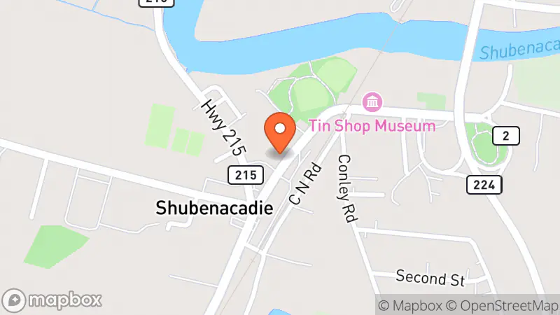 Map showing location of Violet Rose Gift & Thrift Shop