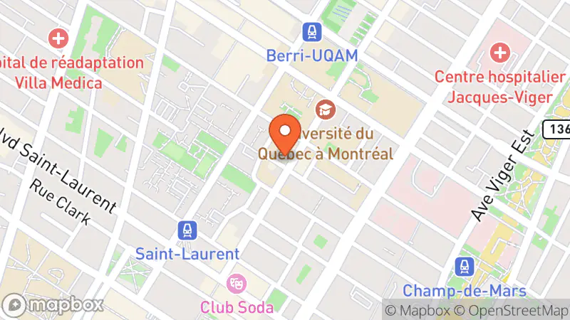 Map showing location of Volume Boutique Inc