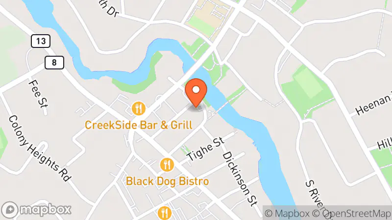 Map showing location of Watson's Mill Used Book Store