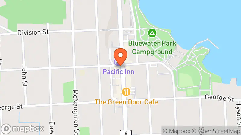 Map showing location of Wiarton Emporium