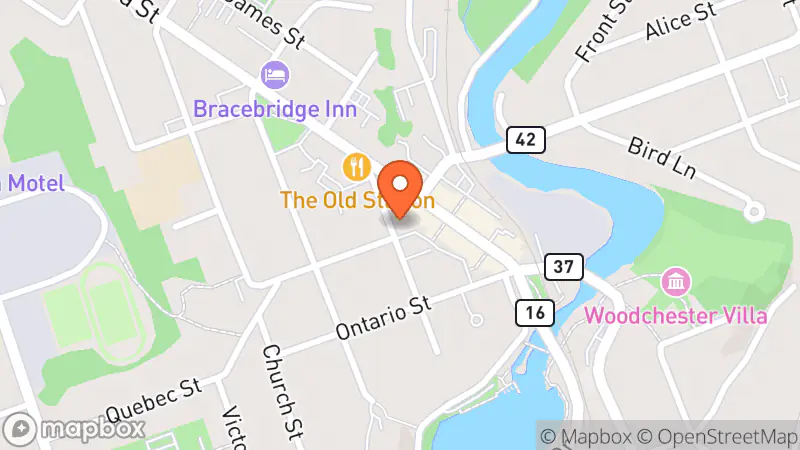 Map showing location of Years A Go-Go Vintage Boutique